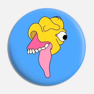Twisted Yellow Creature Pin Official The Simpsons Merch