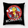 Monorail Throw Pillow Official The Simpsons Merch