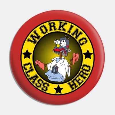 Working Class Hero Pin Official The Simpsons Merch
