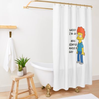 Rod Flanders Gay The Simpson Shower Curtain Official The Simpsons Merch