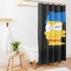 Vintage Retro Homer Protagonist Simpson Love You Shower Curtain Official The Simpsons Merch