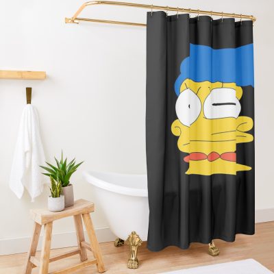 Vintage Retro Homer Protagonist Simpson Love You Shower Curtain Official The Simpsons Merch
