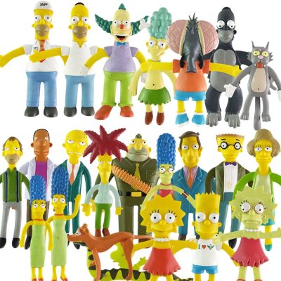 The Simpsonas Bendable Doll Ornaments Figure Toys