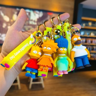 The Simpsons hanging doll keyring car Keychain
