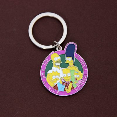 The Simpsons New Schoolbag Pendant Fashion Car Keychain