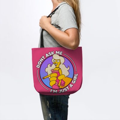 The Simpsons Dont Ask Me Im Just A Girl Tote