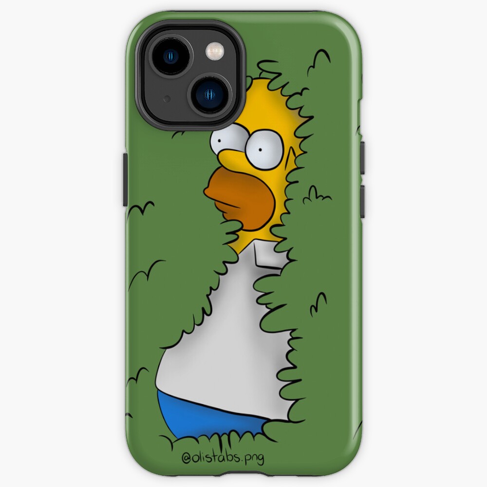 Homer In The Bushes Iphone Case