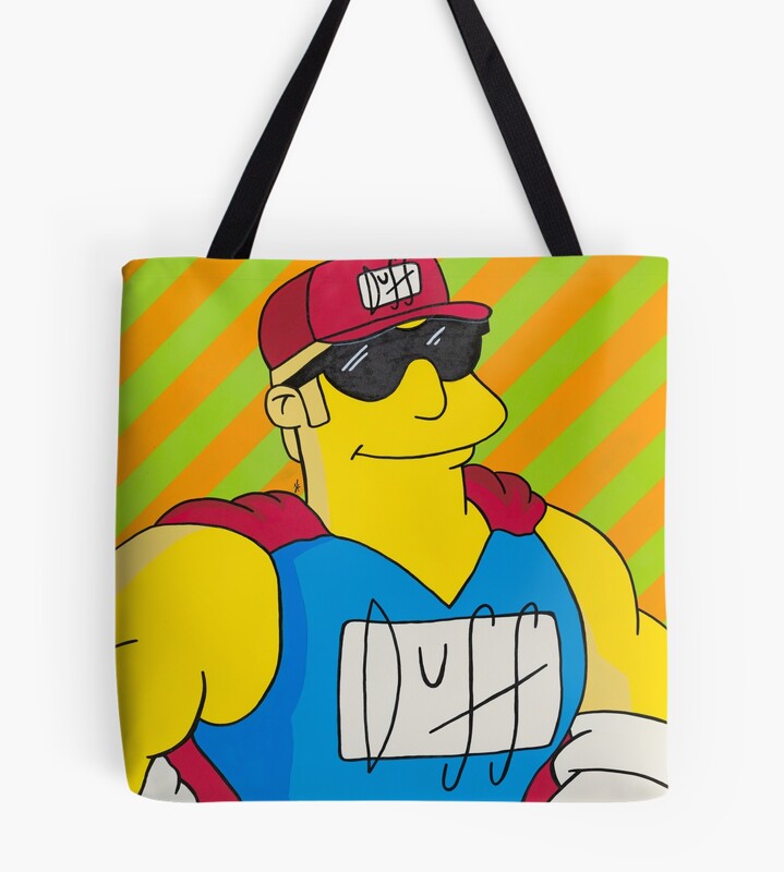 Duffman Oh Yeah By Art Tote Bag