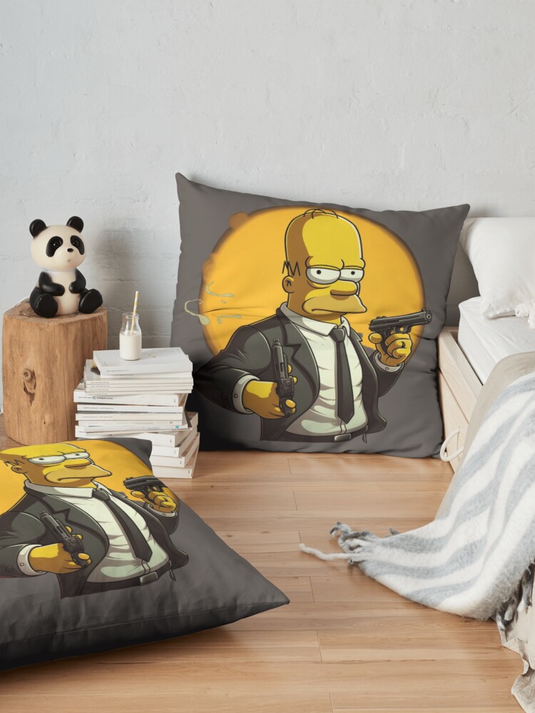Mr Homer Throw Pillow - Image 2