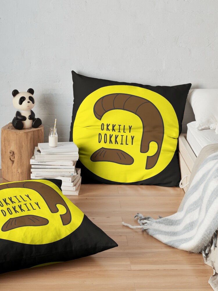Okkily Dokkily Flanders Design Throw Pillow - Image 2