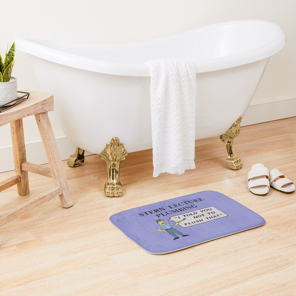 Stern Lecture Plumbing Bath Mat - Image 2