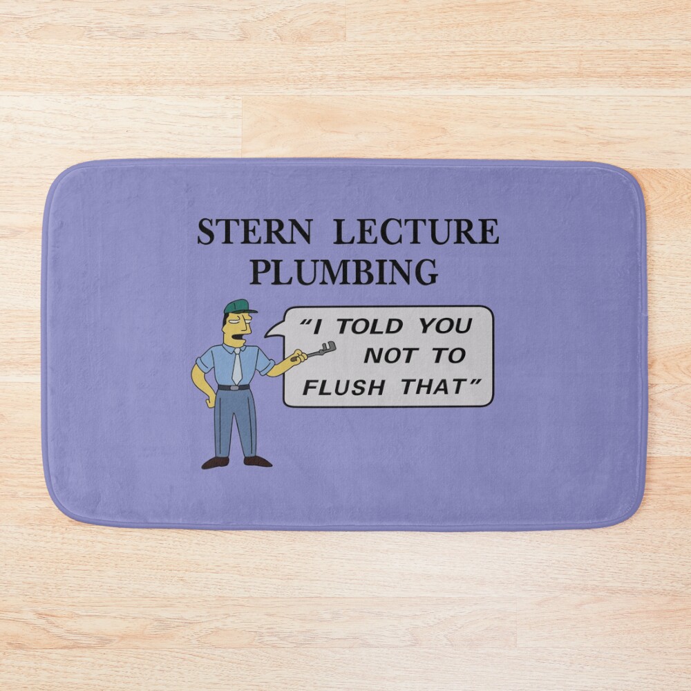 Stern Lecture Plumbing Bath Mat