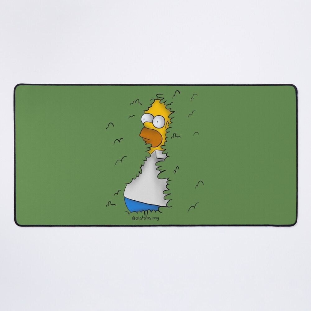 Homer In The Bushes Mouse Pad